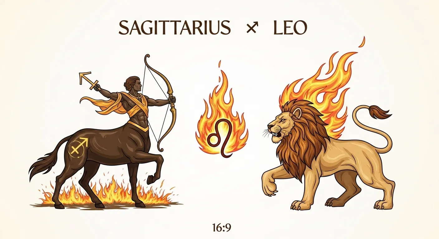 Совместимость Стрельца со Львом — огненный союз