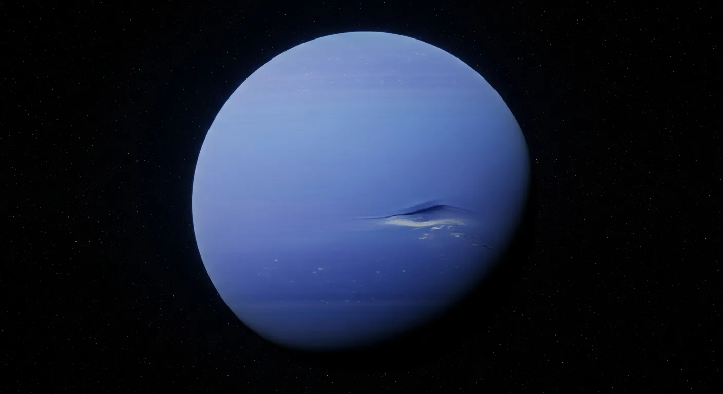 Нептун — планета интуиции и творчества в астрологии, реалистичное изображение